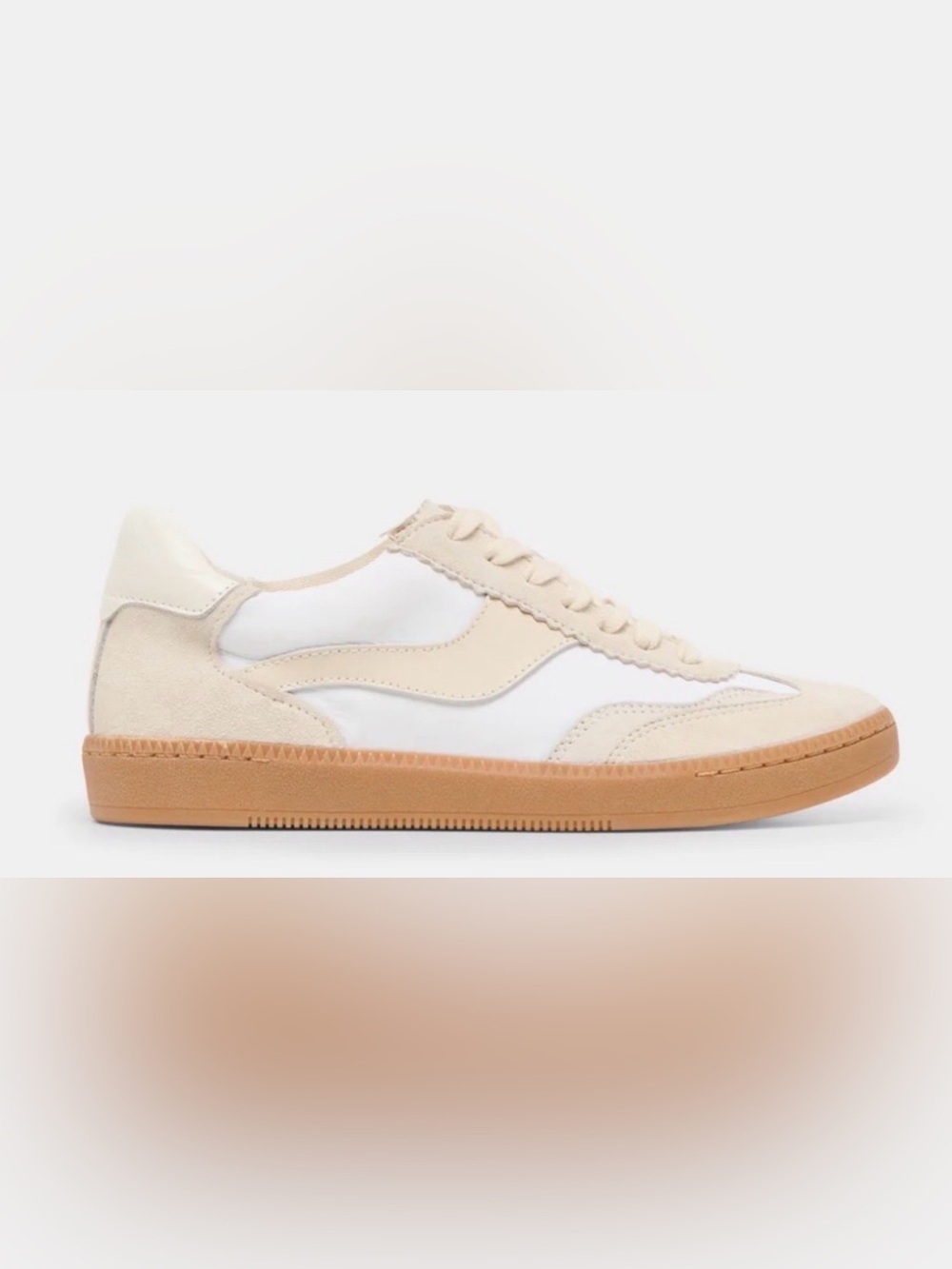 Dolce Vita Notice Cream & White Low-Top Sneakers